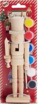Kalėdinis kūrybinis rinkinys medinės figūrėlės spalvinimas DIY Nutcracker, įv. rūšių