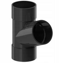 Krop Pvc lietvamzdžių trišakis 151mm 63,5mm 67,5° juodas Ral 9005