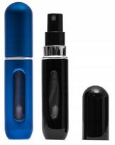 Atomizator kelioninis kvepalams, 5 ml, 2 vnt. (mėlynas ir juodas)