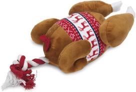 Žaislas šuniui, pliušinis Beeztees Christmas Turkey 2500301, 30 cm, ruda sp.