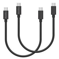 Lotas 2 Kabeliai 20cm USB-C USB-C Juodas Xiaomi Mi 11 / Mi 11 LITE / Mi 11 LITE 5G Phonillico®