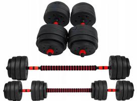 Reguliuojami hanteliai 2x20kg su sujungikliu, 40kg rinkinys