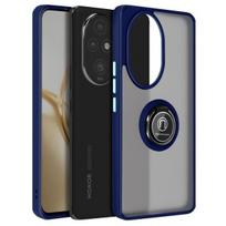 Coque - Garbė - 200 Pro - Atsparus smūgiams - Metalinis žiedas - Video laikiklis Mėlyna naktis