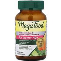 MegaFood, Moterų 40+, Pažangus multivitaminas, 60 tablečių