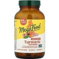 MegaFood, Ciberžolės kurkuminas, 90 tablečių