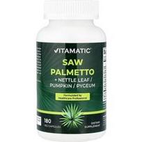 Vitamatic, Sabalpalmė + dilgėlių lapai / moliūgas / pygeum, 180 daržovių kapsulių