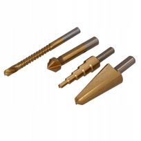 Faster Tools frezų, plėstuvų, įgilintuvų, pakopinių grąžtų rinkinys