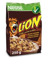 Javų dribsniai NESTLE Lion, su šokoladu ir karamele, 250 g