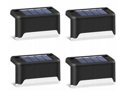 Saulės lempos 4 vnt. Šviesos diodas sodams, kiemams ir laiptams su prieblandos jutikliu