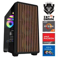 INTOP AQUA Ryzen 7 9800X3D 32GB DDR5 1TB SSD M.2 NVME RX9060XT 16GB no-OS