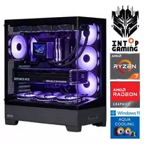 INTOP AQUA Ryzen 7 9800X3D 64GB DDR5 1TB SSD M.2 NVME RX9060XT 16GB WIN11