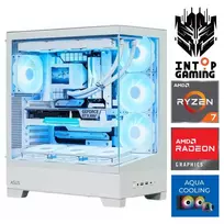 INTOP AQUA Ryzen 7 9800X3D 32GB DDR5 1TB SSD M.2 NVME RX9060XT 16GB no-OS