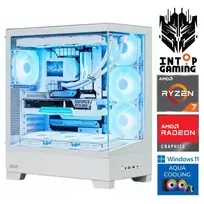 INTOP AQUA Ryzen 7 9800X3D 32GB DDR5 1TB SSD M.2 NVME+2TB RX9060XT 16GB WIN11