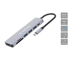 Conceptronic DONN19G 7-in-1 USB 3.2 Gen 1 Docking Station, HDMI, 3 x USB-A 3.0