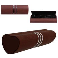 Rudas akinių dėklas su magnetiniu užsegimu STHC-96B, 16 cm