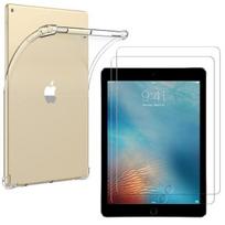Cožtuvė + 2 stikliniai protektoriai iPad 6-os kartos - 5-os kartos - AIR 2 - AIR 1 - Smūgiams atsparus skaidrus Phonillico® apsaugas