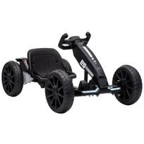 Kartingas vaikams, elektrinis, 12 V, 2 varikliai, reguliuojama sėdynė, juodas