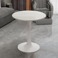 Kavos stalas, baltas marmuras, 70 cm skersmens, 1 vnt