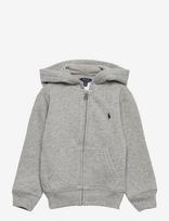 Ralph Lauren Kids - Cotton-Blend-Fleece Hoodie - Džemperis - Pilka
