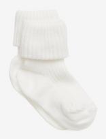 Mp Denmark - Cotton Rib Baby Socks - Kūdikių kojinės - Balta
