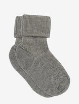 Mp Denmark - Wool Rib Baby Socks - Kūdikių kojinės - Pilka