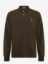 Polo Ralph Lauren - Custom Slim Fit Mesh Polo Shirt - Marškinėliai ilgomis rankovėmis - Ruda
