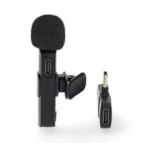 Nedis MICW110BK wireless microphone for USB-C smartphone Black