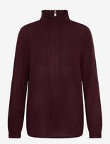 Kaffe - Trine Blouse - Marškinėliai ilgomis rankovėmis - Burgundiška splava