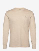 Polo Ralph Lauren - Custom Slim Fit Jersey T-Shirt - Marškinėliai ilgomis rankovėmis - Smėlio