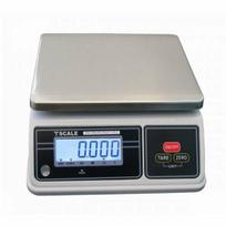 Sertifikuotos drėgmei atsparios elektroninės svarstyklės su metrologine patikra TSCALE SW-30K-MR iki 15/30 kg svorio. Padalos vertė: 5/10 g. Platformos matmenys: 200x260 mm