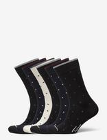 TOPECO - Socks 6-P, Bamboo, Multi Dots 115A23 6 Pc/Pack - Įprastos kojinės - Juoda