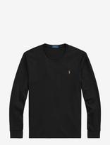 Polo Ralph Lauren - Custom Slim Fit Soft Cotton T-Shirt - Marškinėliai ilgomis rankovėmis - Juoda