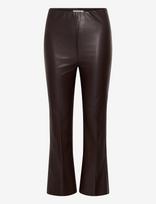 Soaked - Slkaylee Pu Kickflare Pants - Odinės tamprės-kelnės - Ruda