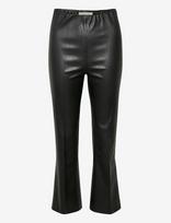 Soaked - Slkaylee Pu Kickflare Pants - Odinės tamprės-kelnės - Juoda