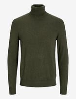 Jack & Jones - Jjeemil Knit Roll Neck Noos - Golfo kelnės - Chaki spalva