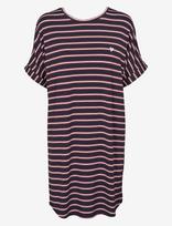 Missya - Softness Stripe Big Shirt - Naktiniai marškiniai - Tamsiai mėlyna