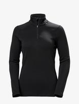 Helly Hansen - W Lifa Merino Midw 1/2 Zip - Apatinės kelnės - Juoda