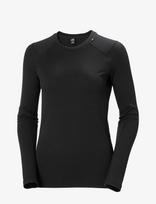 Helly Hansen - W Lifa Merino Midweight Crew - Apatinės kelnės - Juoda