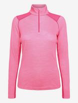 Helly Hansen - W Lifa Merino Midw 1/2 Zip - Apatinės kelnės - Rožinė