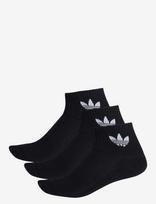 Adidas Originals - 1/4 Socks 3P - Futbolo kojinės iki kulkšnių - Juoda