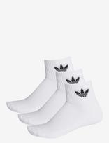 Adidas Originals - 1/4 Socks 3P - Futbolo kojinės iki kulkšnių - Balta
