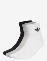 Adidas Originals - 1/4 Socks 3P - Futbolo kojinės iki kulkšnių - Marga / raštuota