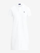 Polo Ralph Lauren - Cotton Mesh Polo Dress - Trumpa suknelė - Balta