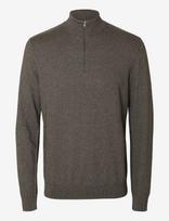 Selected - Slmberg Ls Half Zip Noos - Megztinis su užtrauktuku - Ruda