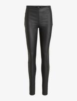 Object - Objbelle Mw Coated Leggings Noos - Odinės tamprės-kelnės - Juoda