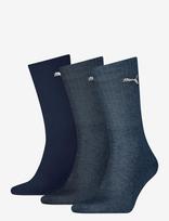 PUMA - Puma Unisex Light Crew Sock 3P - Įprastos kojinės - Tamsiai mėlyna