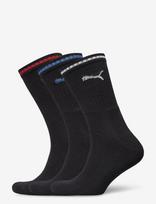 PUMA - Puma Unisex Striped Crew Sock 3P - Įprastos kojinės - Juoda