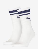 PUMA - Puma Unisex Heritage Crew Sock 2P - Įprastos kojinės - Balta