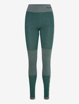 Hummel - Hmlclea Seamless Mid Waist Tights - Besiūlės pėdkelnės - Žalia