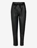 Second Female - Indie Leather New Trousers - Odinės tamprės-kelnės - Juoda
